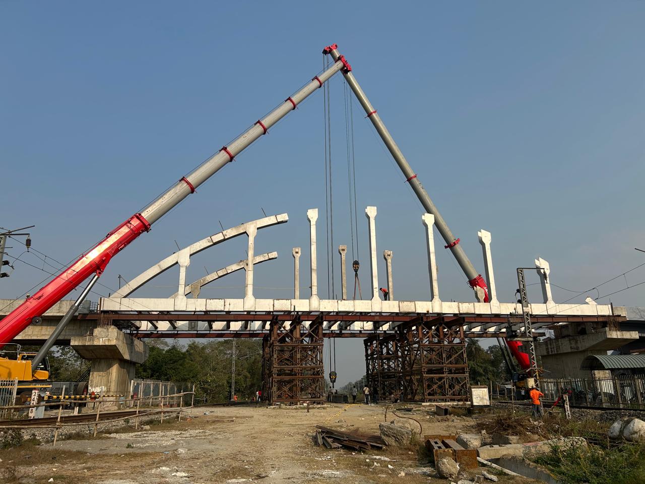 Bridge girder erection